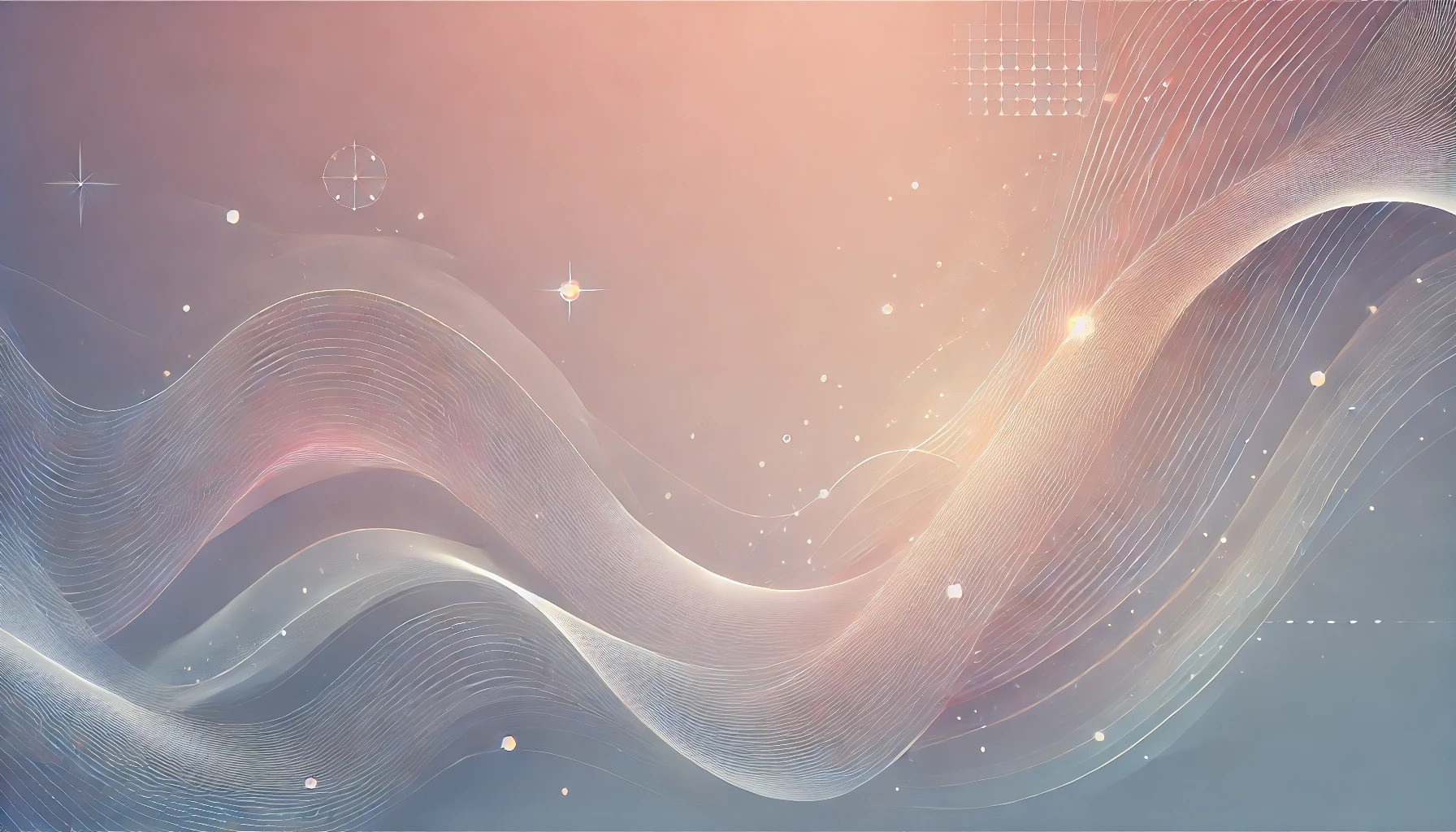 DALL·E 2024 07 14 23.49.45   An abstract minimalist sci fi scene with soft gradients and flowing shapes. The design includes gentle glowing lines and subtle star patterns in the b
